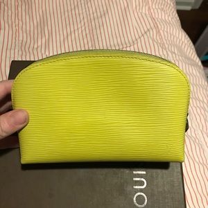 Louis Vuitton Epi cosmetic pouch